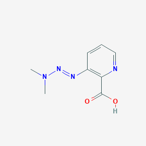 molecular formula C8H10N4O2 B039331 3-(Dimethylaminodiazenyl)pyridine-2-carboxylic acid CAS No. 116708-30-6