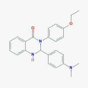 molecular formula C24H25N3O2 B393366 2-[4-(DIMETHYLAMINO)PHENYL]-3-(4-ETHOXYPHENYL)-1,2,3,4-TETRAHYDROQUINAZOLIN-4-ONE 