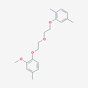 molecular formula C20H26O4 B3934430 1-[2-[2-(2,5-Dimethylphenoxy)ethoxy]ethoxy]-2-methoxy-4-methylbenzene 