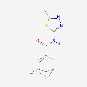 molecular formula C14H19N3OS B393456 N-(5-methyl-1,3,4-thiadiazol-2-yl)adamantane-1-carboxamide CAS No. 324061-82-7