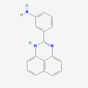 molecular formula C17H13N3 B393464 3-(1H-Perimidin-2-yl)aniline 