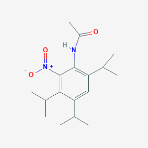 molecular formula C17H26N2O3 B3934891 N-[2-nitro-3,4,6-tri(propan-2-yl)phenyl]acetamide 