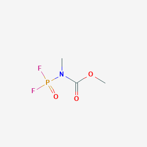 molecular formula C3H6F2NO3P B039354 Methyl N-difluorophosphoryl-N-methylcarbamate CAS No. 123145-94-8