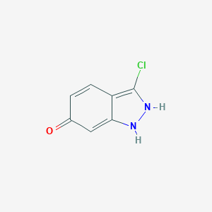 molecular formula C7H5ClN2O B039355 3-氯-1H-吲唑-6-醇 CAS No. 116570-49-1