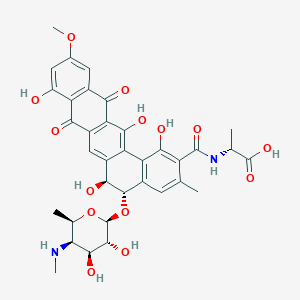 molecular formula C35H36N2O14 B039356 Pradimicin B CAS No. 117704-66-2