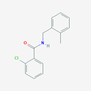 molecular formula C15H14ClNO B3935708 2-chloro-N-(2-methylbenzyl)benzamide 