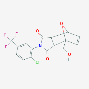 2-[2-chloro-5-(trifluoromethyl)phenyl]-4-(hydroxymethyl)-3a,4,7,7a-tetrahydro-1H-4,7-epoxyisoindole-1,3(2H)-dione
