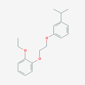 molecular formula C19H24O3 B3936239 1-Ethoxy-2-[2-(3-propan-2-ylphenoxy)ethoxy]benzene 
