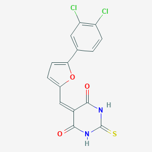 5-{[5-(3,4-dichlorophenyl)-2-furyl]methylene}-2-thioxodihydro-4,6(1H,5H)-pyrimidinedione