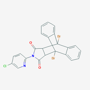 1,8-Dibromo-17-(5-chloropyridin-2-yl)-17-azapentacyclo[6.6.5.0~2,7~.0~9,14~.0~15,19~]nonadeca-2,4,6,9,11,13-hexaene-16,18-dione (non-preferred name)