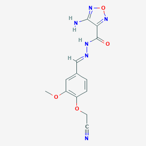 4-amino-N'-[4-(cyanomethoxy)-3-methoxybenzylidene]-1,2,5-oxadiazole-3-carbohydrazide