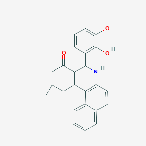 5-(2-hydroxy-3-methoxyphenyl)-2,2-dimethyl-2,3,5,6-tetrahydrobenzo[a]phenanthridin-4(1H)-one