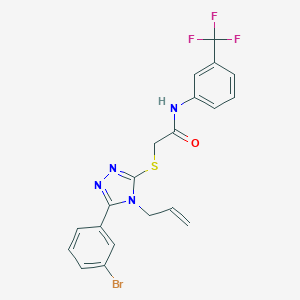 2-{[4-allyl-5-(3-bromophenyl)-4H-1,2,4-triazol-3-yl]sulfanyl}-N-[3-(trifluoromethyl)phenyl]acetamide