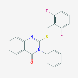 2-[(2,6-difluorobenzyl)sulfanyl]-3-phenyl-4(3H)-quinazolinone