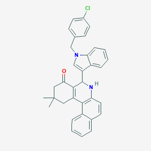 5-[1-(4-chlorobenzyl)-1H-indol-3-yl]-2,2-dimethyl-2,3,5,6-tetrahydrobenzo[a]phenanthridin-4(1H)-one