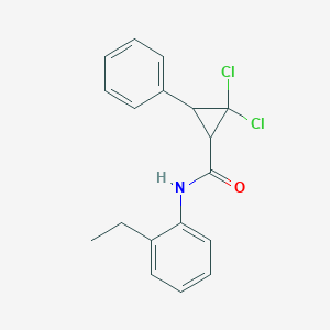 2,2-Dichloro-N-(2-ethylphenyl)-3-phenylcyclopropanecarboxamide