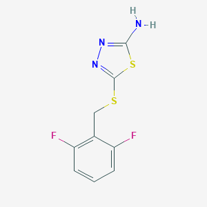 5-[(2,6-Difluorobenzyl)sulfanyl]-1,3,4-thiadiazol-2-amine