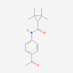 N-(4-acetylphenyl)-2,2,3,3-tetramethylcyclopropanecarboxamide