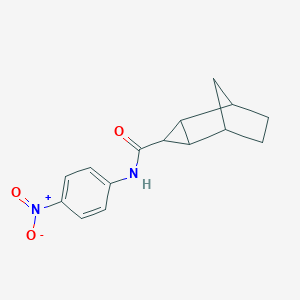 molecular formula C15H16N2O3 B393687 N-(4-nitrophenyl)tricyclo[3.2.1.02,4]octane-3-carboxamide 