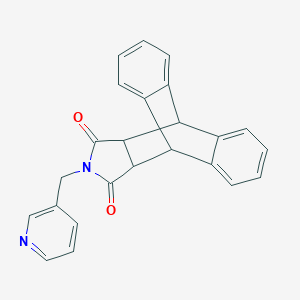 molecular formula C24H18N2O2 B393689 13-(pyridin-3-ylmethyl)-11,15-dihydro-9H-9,10-[3,4]epipyrroloanthracene-12,14(10H,13H)-dione 