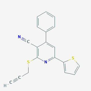 4-Phenyl-2-prop-2-ynylthio-6-(2-thienyl)pyridine-3-carbonitrile
