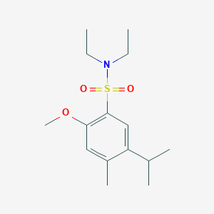 molecular formula C15H25NO3S B3937565 N,N-diethyl-2-methoxy-4-methyl-5-propan-2-ylbenzenesulfonamide 