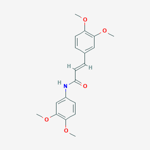 molecular formula C19H21NO5 B393760 N,3-bis(3,4-dimethoxyphenyl)acrylamide 