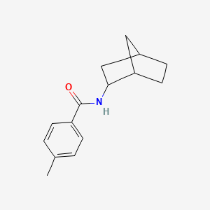 molecular formula C15H19NO B3937663 N-(2-bicyclo[2.2.1]heptanyl)-4-methylbenzamide 