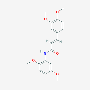 molecular formula C19H21NO5 B393782 N-(2,5-dimethoxyphenyl)-3-(3,4-dimethoxyphenyl)acrylamide CAS No. 301229-72-1