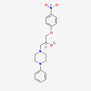 molecular formula C19H23N3O4 B3937993 1-(4-nitrophenoxy)-3-(4-phenylpiperazin-1-yl)propan-2-ol CAS No. 64511-26-8