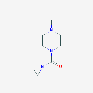 molecular formula C8H15N3O B039381 (Aziridin-1-yl)(4-methylpiperazin-1-yl)methanone CAS No. 116818-62-3