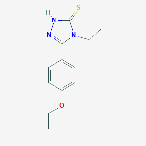 molecular formula C12H15N3OS B393852 5-(4-ethoxyphenyl)-4-ethyl-4H-1,2,4-triazole-3-thiol CAS No. 328090-46-6