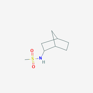 molecular formula C8H15NO2S B3938591 Bicyclo[2.2.1]heptan-2-ylmethanesulfonamide 
