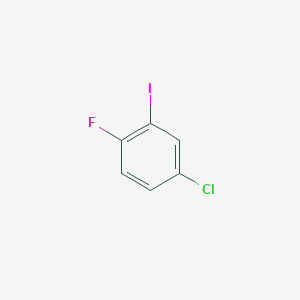 molecular formula C6H3ClFI B039392 4-Chloro-1-fluoro-2-iodobenzene CAS No. 116272-42-5