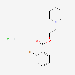 molecular formula C14H19BrClNO2 B3939227 2-Piperidin-1-ylethyl 2-bromobenzoate 