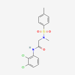 molecular formula C16H16Cl2N2O3S B3939786 N-(2,3-dichlorophenyl)-N~2~-methyl-N~2~-[(4-methylphenyl)sulfonyl]glycinamide 