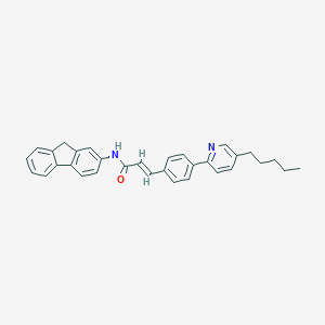 molecular formula C32H30N2O B393981 N-(9H-fluoren-2-yl)-3-[4-(5-pentyl-2-pyridinyl)phenyl]acrylamide 