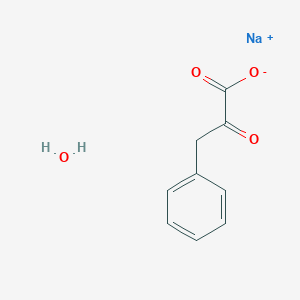 molecular formula C9H9NaO4 B039399 Sodium phenylpyruvate monohydrate CAS No. 122049-54-1