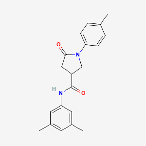 molecular formula C20H22N2O2 B3939973 N-(3,5-dimethylphenyl)-1-(4-methylphenyl)-5-oxopyrrolidine-3-carboxamide 