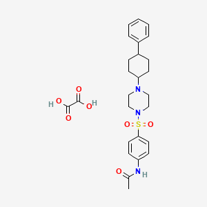 molecular formula C26H33N3O7S B3940040 oxalic acid;N-[4-[4-(4-phenylcyclohexyl)piperazin-1-yl]sulfonylphenyl]acetamide 