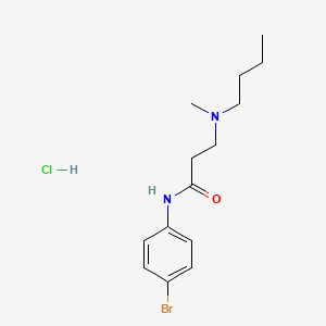 molecular formula C14H22BrClN2O B3940081 N-(4-bromophenyl)-3-[butyl(methyl)amino]propanamide;hydrochloride 