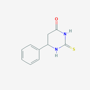 molecular formula C10H10N2OS B3940205 6-Phenyl-2-sulfanylidene-1,3-diazinan-4-one CAS No. 6300-96-5