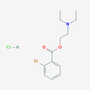 molecular formula C13H19BrClNO2 B3940237 2-(diethylamino)ethyl 2-bromobenzoate;hydrochloride 