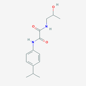 molecular formula C14H20N2O3 B3940345 N-(2-hydroxypropyl)-N'-[4-(propan-2-yl)phenyl]ethanediamide 