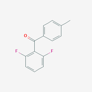 molecular formula C14H10F2O B039404 2,6-Difluoro-4'-methylbenzophenone CAS No. 122041-25-2