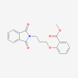molecular formula C19H17NO5 B039405 Methyl 2-(3-phthalimidopropoxy)benzoate CAS No. 115149-46-7