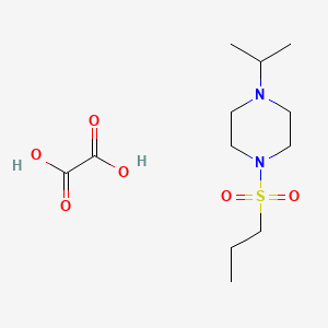 molecular formula C12H24N2O6S B3940569 1-isopropyl-4-(propylsulfonyl)piperazine oxalate 