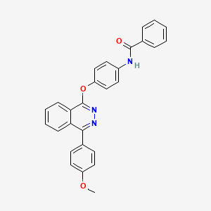 molecular formula C28H21N3O3 B3940604 N-(4-{[4-(4-methoxyphenyl)phthalazin-1-yl]oxy}phenyl)benzamide 