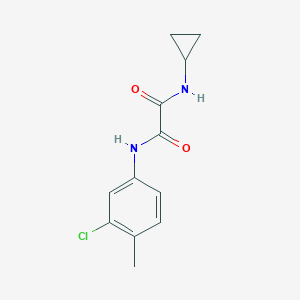molecular formula C12H13ClN2O2 B394087 N~1~-(3-chloro-4-methylphenyl)-N~2~-cyclopropylethanediamide 