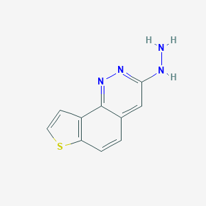 molecular formula C10H8N4S B039409 3-Hydrazinethieno(2,3-h)cinnoline CAS No. 118736-71-3